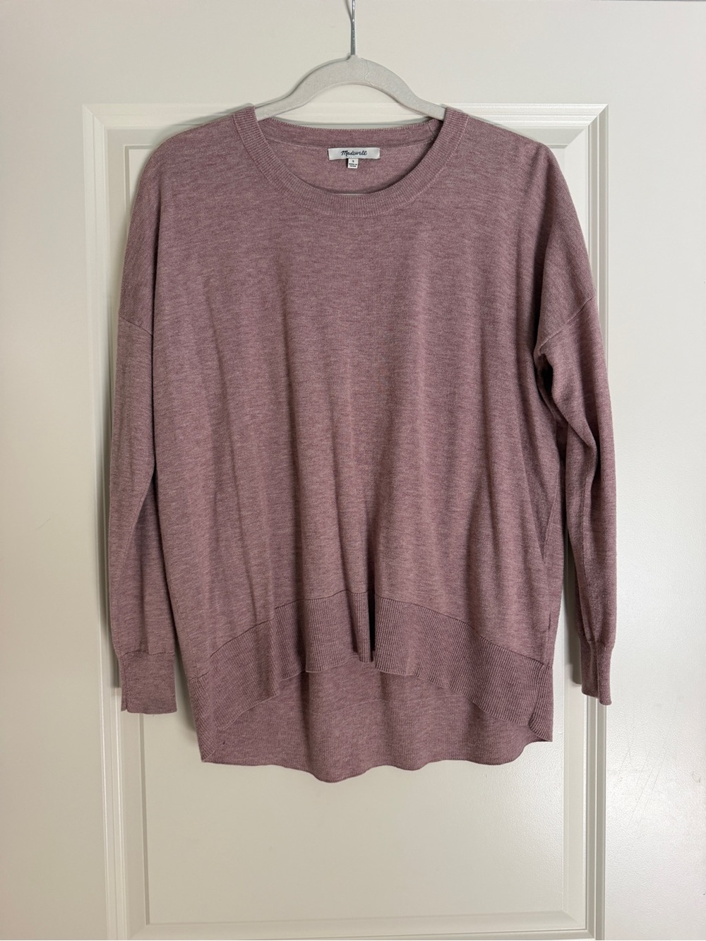 Madewell Dusty Rose Relaxed Crewneck Pullover